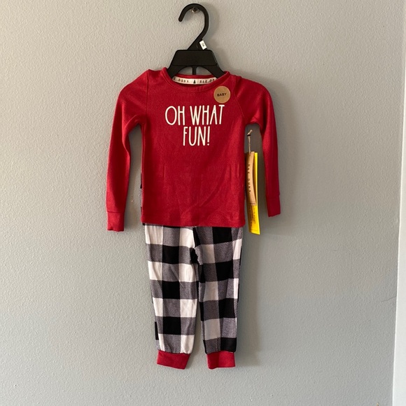 Rae Dunn Other - NWT Rae Dunn Holiday Family Christmas Pajama set  | Oh What Fun